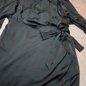 City Chic Deep Green Long Sleeve Dress